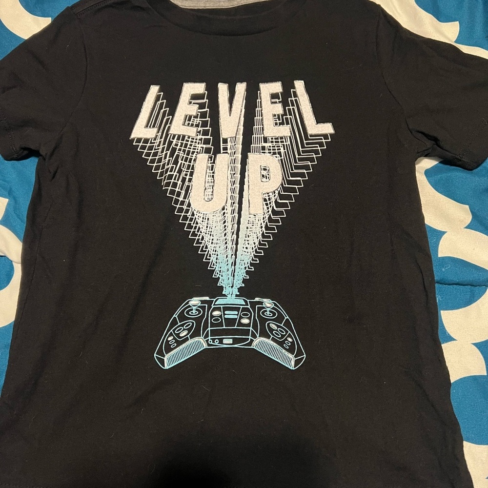 Level Up Black T-Shirt